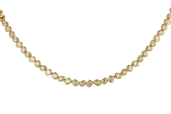 H274-89166: NECKLACE 2.25 TW FANCY CUT DIAS (17.25")
