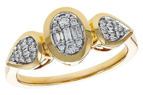 H274-90066: LDS DIA RG .07 TW BAGUETTE .17 TW