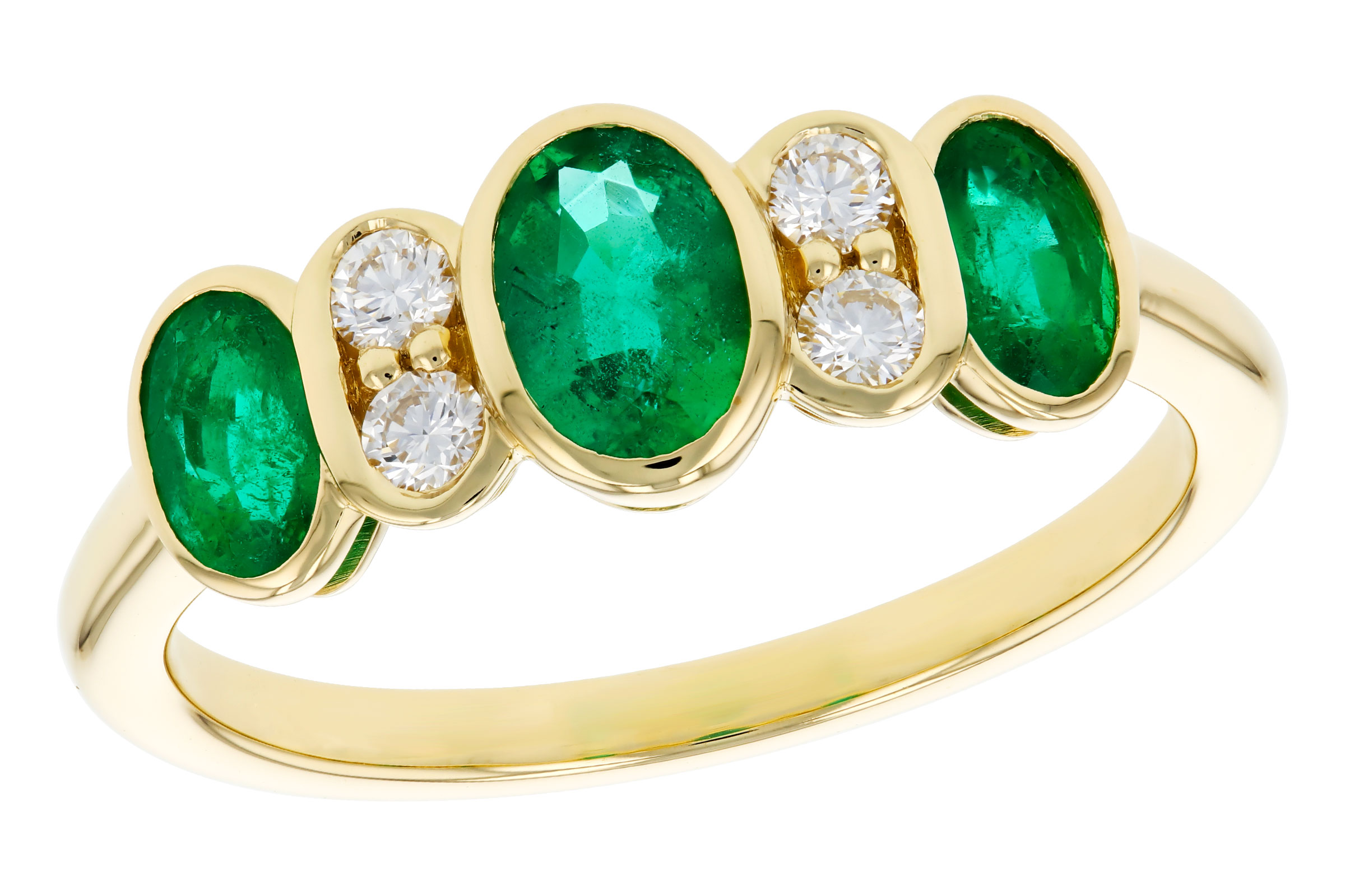 H275-75484: LDS RG .90 TW EMERALD 1.05 TGW