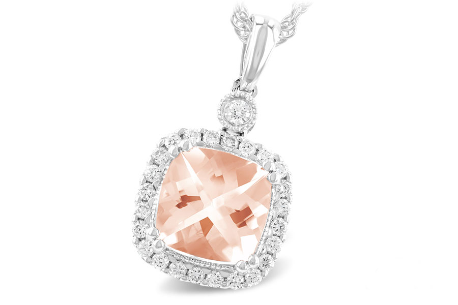 K186-65502: NECK 1.09 MORGANITE 1.26 TGW (7MM MORG)