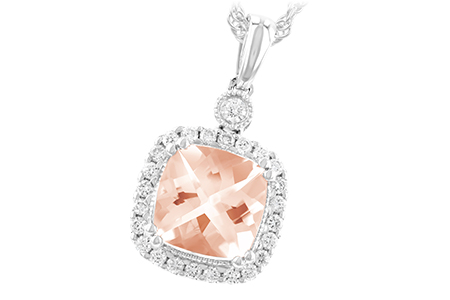 K186-65502: NECK 1.09 MORGANITE 1.26 TGW (7MM MORG)