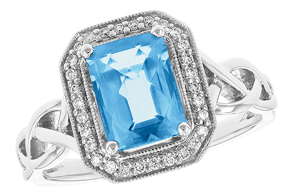 K187-57284: LDS RG 1.77 BLUE TOPAZ 1.88 TGW