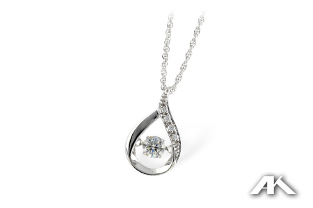K187-58184: NECKLACE .19 TW
