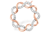 K188-50075: NECKLACE .30 TW (ROSE & WG)