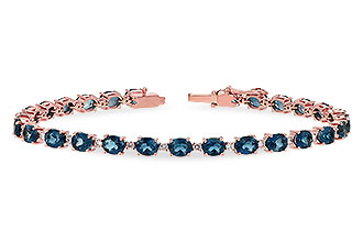 K189-38193: BRACELET 8.97 LONDON BLUE TPZ 9.55 TGW