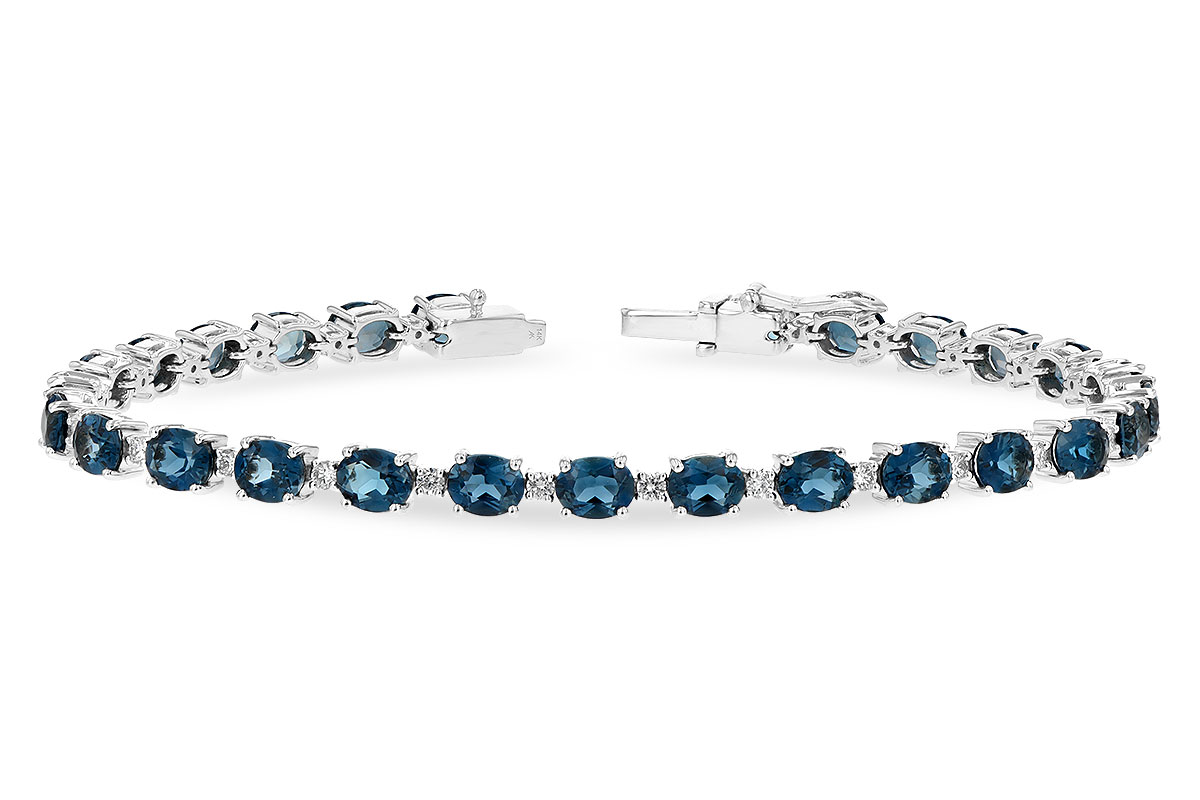 K189-38193: BRACELET 8.97 LONDON BLUE TPZ 9.55 TGW