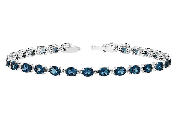 K189-38193: BRACELET 8.97 LONDON BLUE TPZ 9.55 TGW