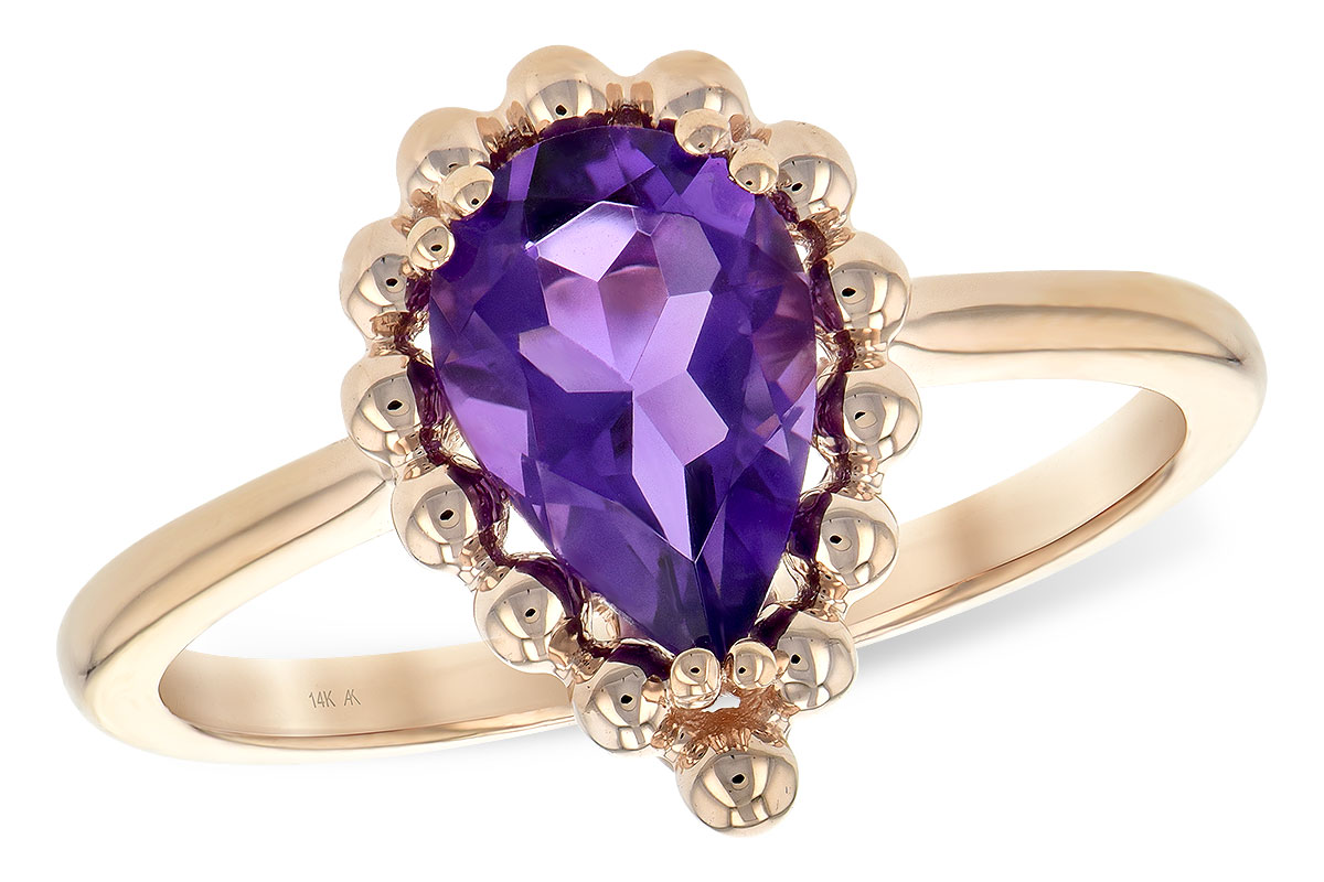 K189-40066: LDS RING 1.06 CT AMETHYST