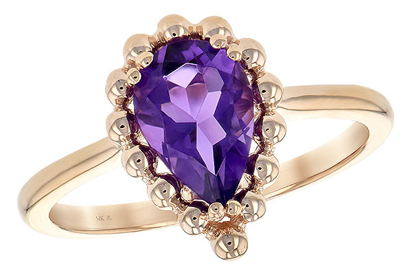 K189-40066: LDS RING 1.06 CT AMETHYST