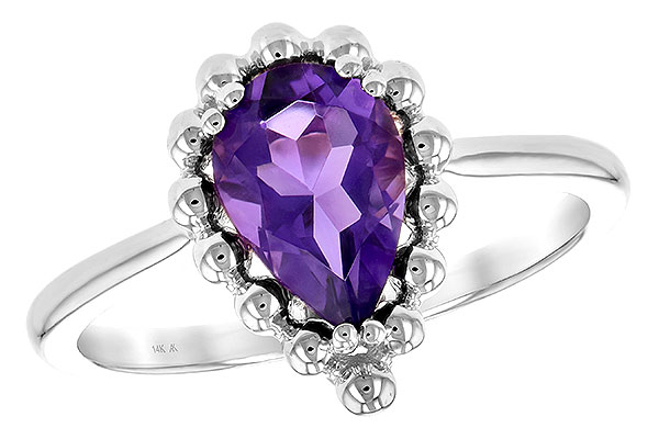 K189-40066: LDS RING 1.06 CT AMETHYST