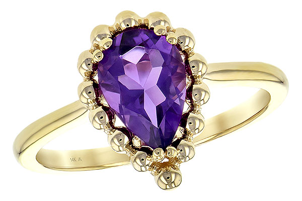 K189-40066: LDS RING 1.06 CT AMETHYST