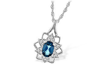 K189-42739: NECK .47 BLUE TOPAZ .56 TGW