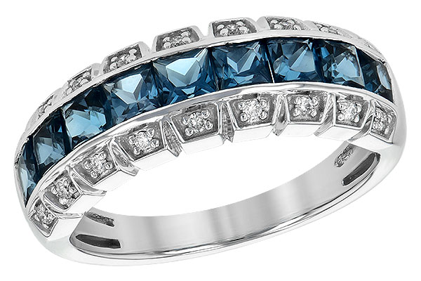 K190-27321: LDS WED RG 1.51 LONDON BLUE TOPAZ 1.60 TGW