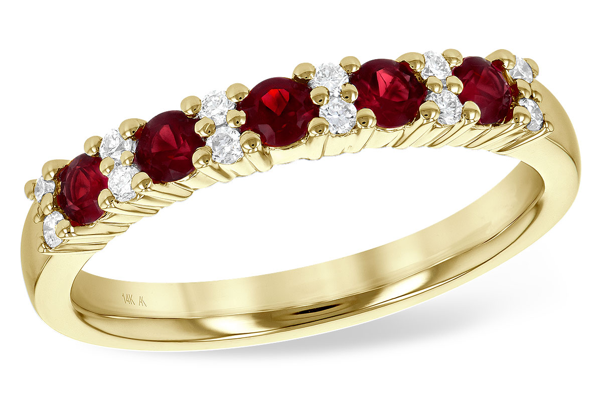 K190-28266: LDS WED RG .44 RUBY .58 TGW
