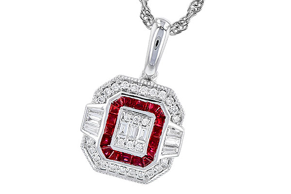 K273-90921: NECK .29 TW RUBY .48 TGW