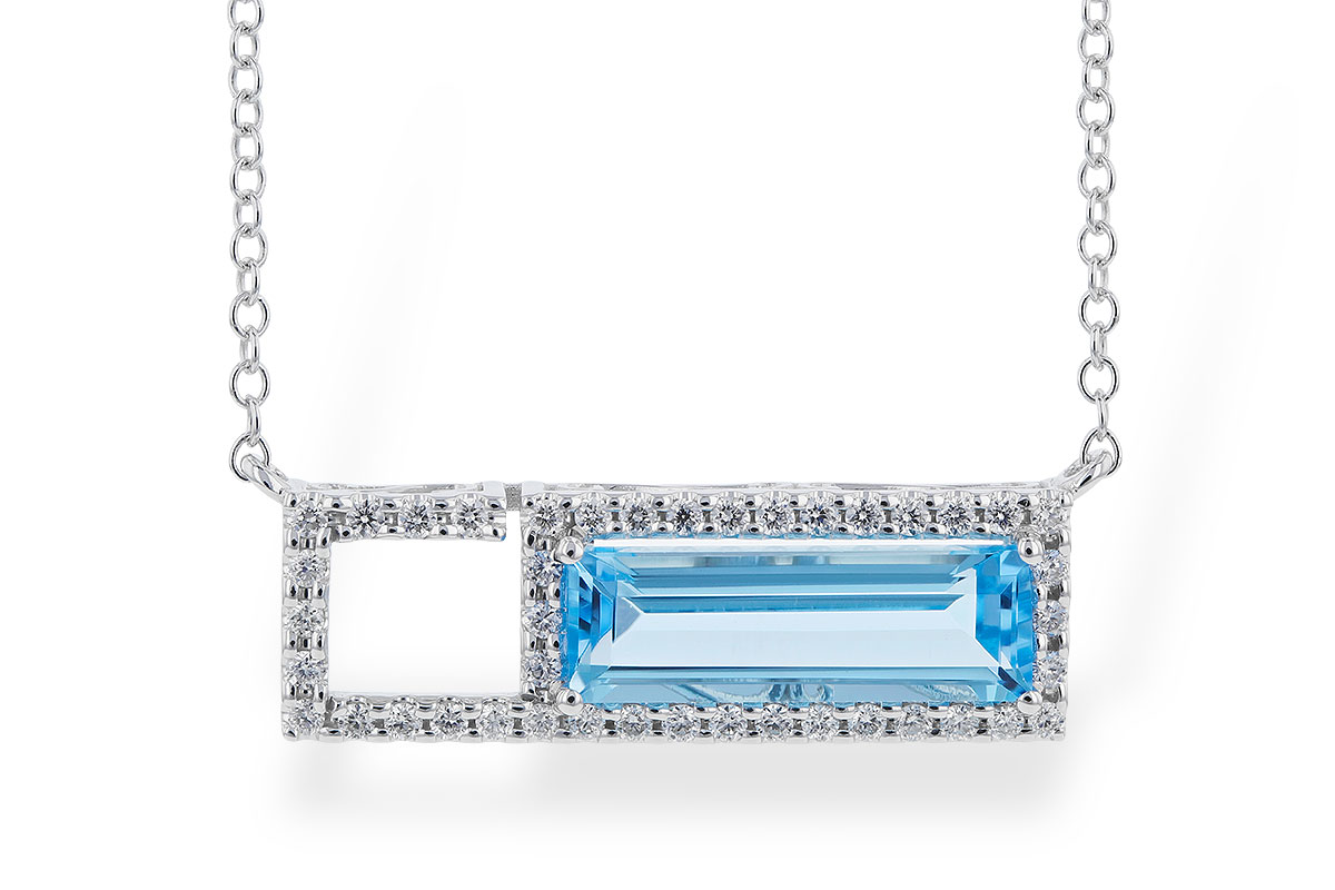 K273-92757: NECK 1.44 BLUE TOPAZ 1.60 TGW