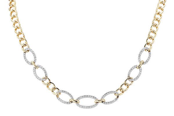 K273-92766: NECKLACE 1.12 TW (17")(INCLUDES BAR LINKS)