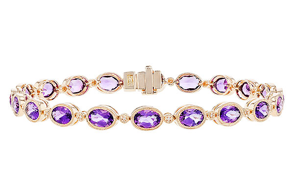 K273-92793: BRACELET 6.86 TW AMETHYST 6.90 TGW