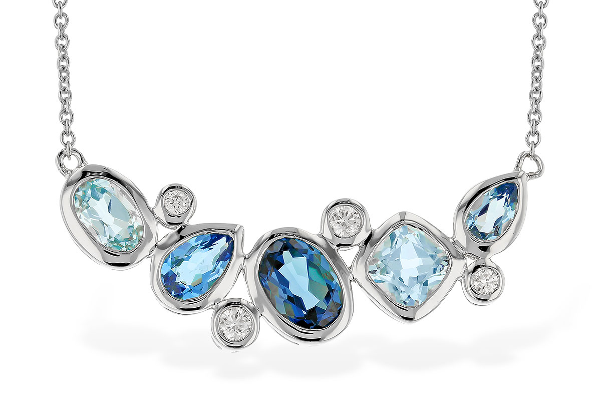 K273-96375: NECK 2.57 BLUE TOPAZ TW 2.72 TGW (18")