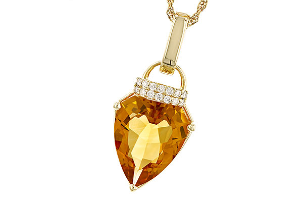 K273-97348: NECKLACE 3.12 CITRINE 3.18 TGW (12x10MM CIT)