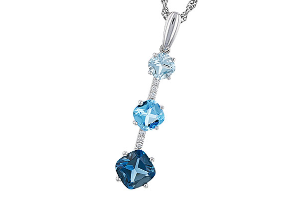 K274-82793: NECK 1.87 TW BLUE TOPAZ 1.90 TGW