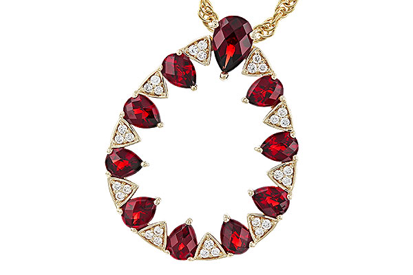 K274-83648: NECKLACE 1.85 GARNET 1.96 TGW