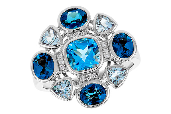 K274-84557: LDS RG 3.19 TW BLUE TOPAZ 3.25 TGW