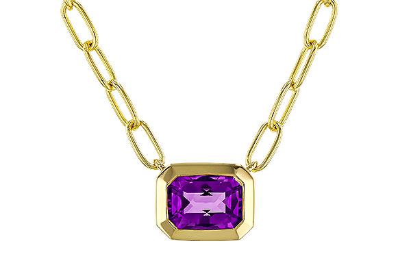 K274-87348: NECKLACE .82 AMETHYST (18")