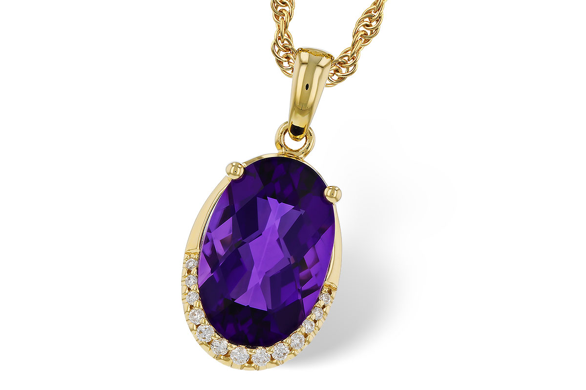 K274-90002: NECKLACE 2.70 AMETHYST 2.76 TGW (12x8MM OV)