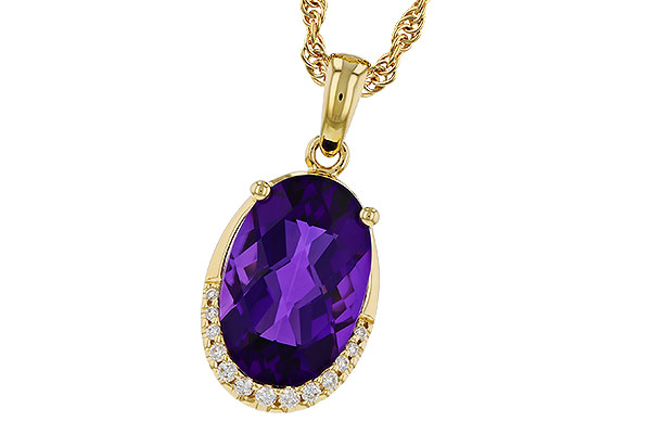 K274-90002: NECKLACE 2.70 AMETHYST 2.76 TGW (12x8MM OV)