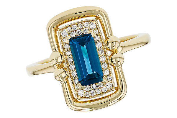 K275-72766: LDS RG .84 LONDON BLUE TOPAZ .96 TGW (8x4MM LBT)