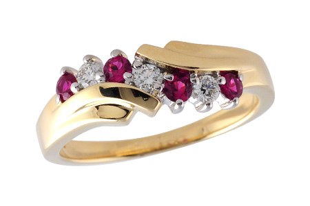 L093-00039: LDS WED RG .23 RUBY .38 TGW