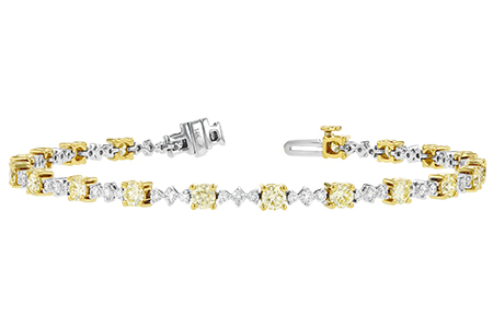 L188-50993: BRACELET 2.80 YELLOW DIA 4.01 TW