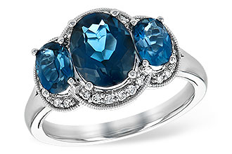 L189-42748: LDS RG 4.20 BLUE TOPAZ 4.33 TGW