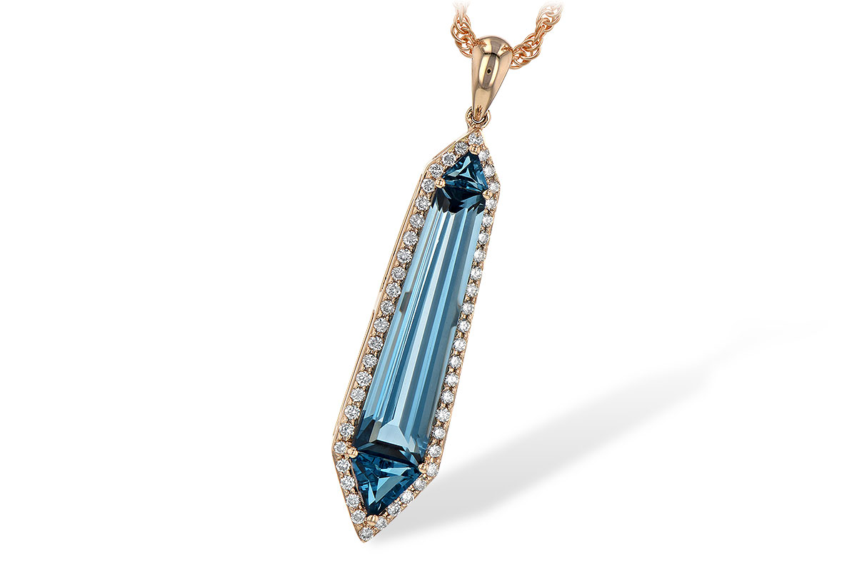 L190-27330: NECK 3.47 LONDON BLUE TOPAZ 3.70 TGW