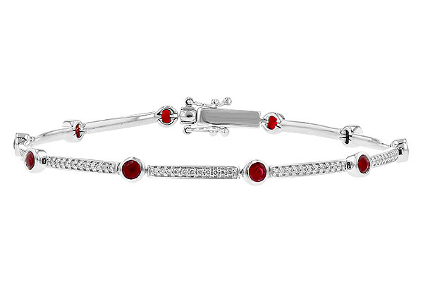 L190-33675: BRACELET 1.22 TW RUBY 1.67 TGW