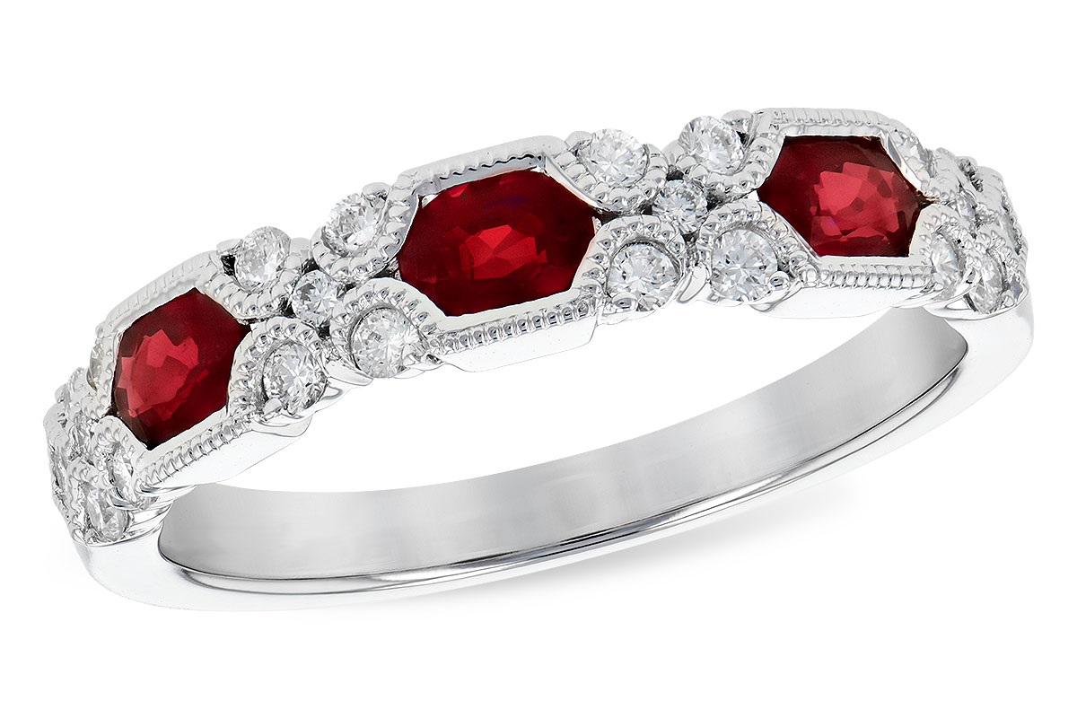 L273-03648: LDS WED RG .74 RUBY 1.00 TGW (4x3MM RUBY)