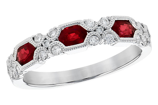 L273-03648: LDS WED RG .74 RUBY 1.00 TGW (4x3MM RUBY)