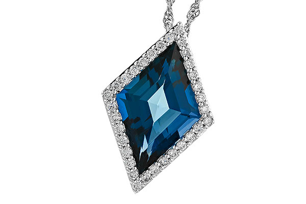 L273-97339: NECK 3.04 LONDON BLUE TOPAZ 3.20 TGW