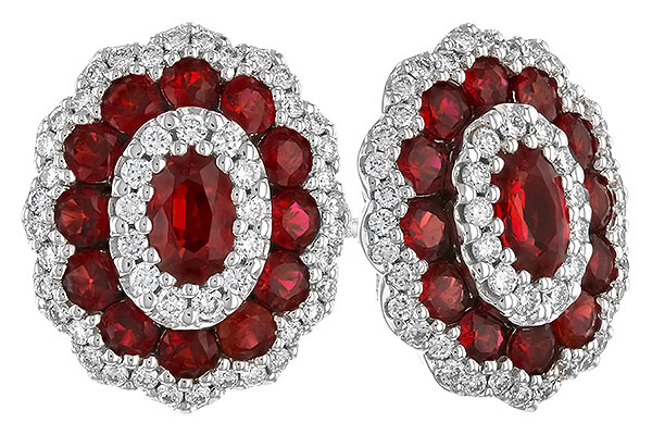 L273-99166: EARR 1.68 TW RUBY 2.15 TGW (5x3MM RUBY)