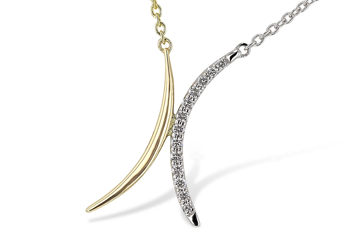 L274-81848: NECKLACE .14 TW (18")
