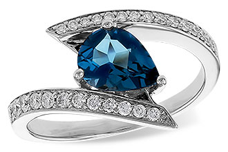 L274-82757: LDS RG 1.04 LONDON BLUE TOPAZ 1.28 TGW (8x6MM)