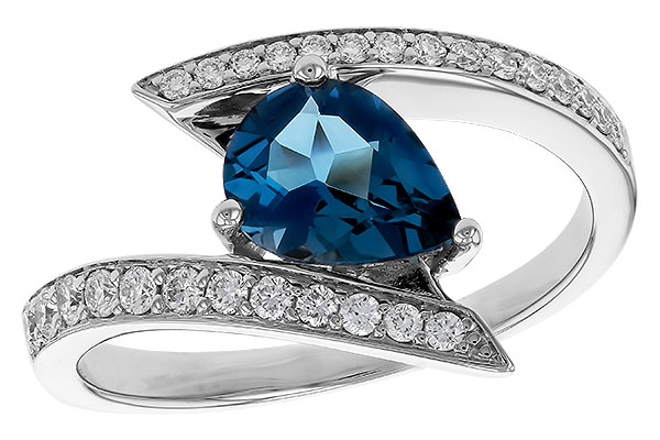 L274-82757: LDS RG 1.04 LONDON BLUE TOPAZ 1.28 TGW (8x6MM)