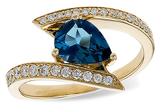 L274-82757: LDS RG 1.04 LONDON BLUE TOPAZ 1.28 TGW (8x6MM)