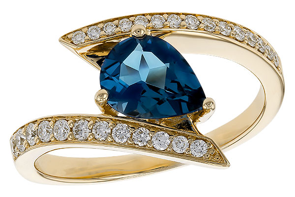 L274-82757: LDS RG 1.04 LONDON BLUE TOPAZ 1.28 TGW (8x6MM)