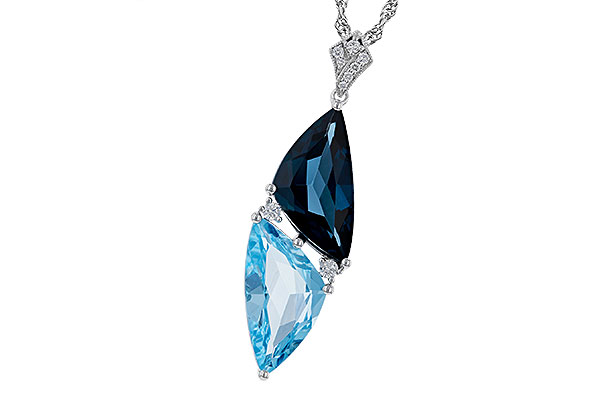 L274-83684: NECK 6.87 BLUE TOPAZ 6.97 TGW