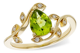 L274-83702: LDS RG 1.16 PERIDOT 1.22 TGW (8x6MM PER)