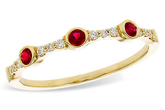 L274-84593: LDS WED RG .15 RUBY .24 TGW
