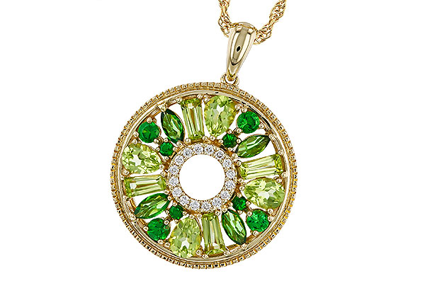 L274-85493: NECKLACE 1.47 SEMI-PREC (PER & GR.GT) 1.52 TGW