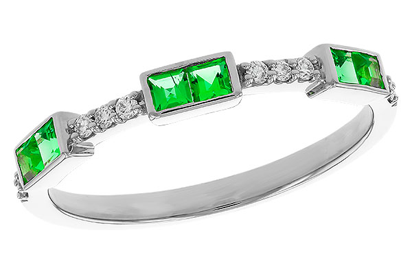 L274-86430: LDS WED RG .23 TW EMERALD .30 TGW